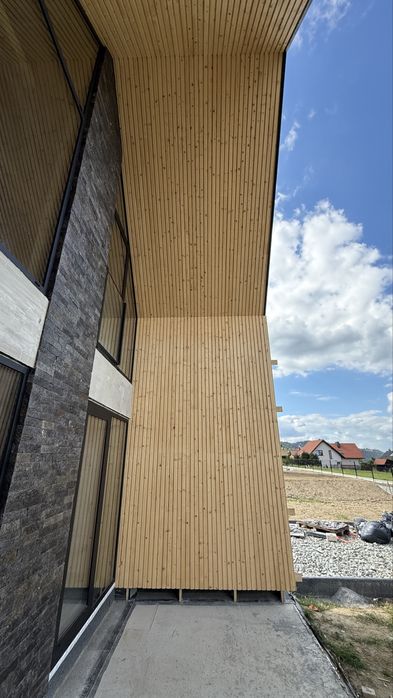 Deska elewacyjna duo romb lamele modrzew świerk