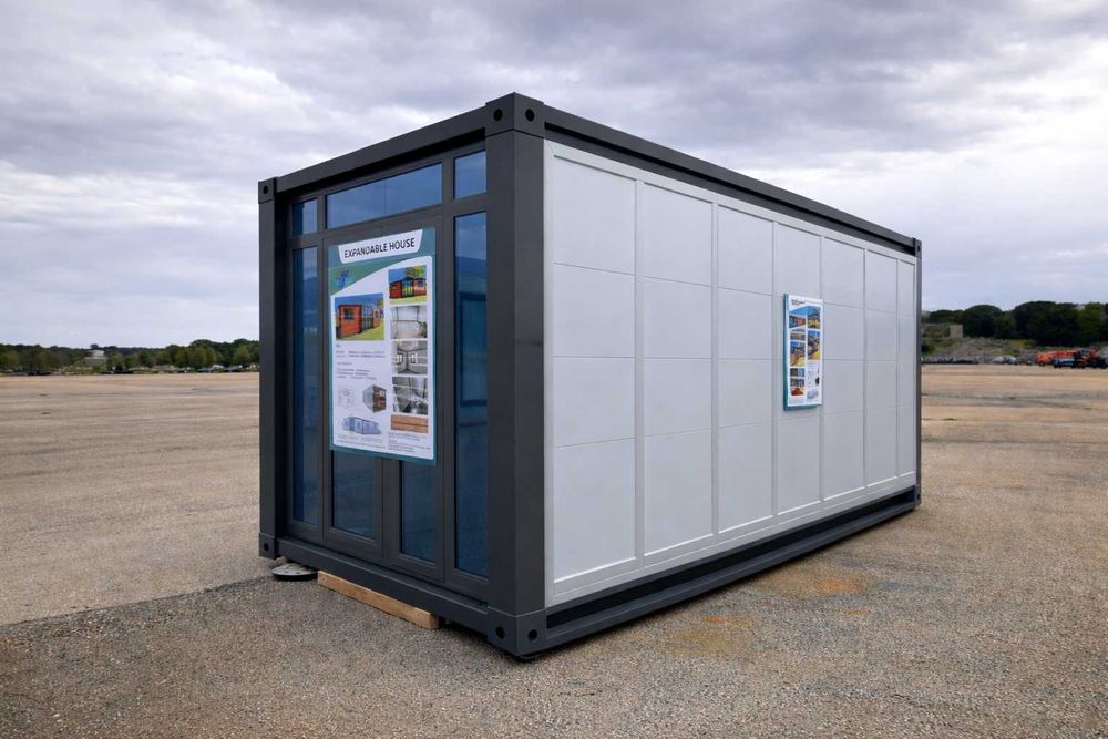 Casa Contentor Modular Expansível Nova - 38m² - T2 - Pronta a Instalar