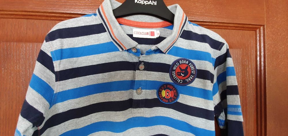 Bluza bluzka polo w paski dla chłopca 8 lat rozmiar 128