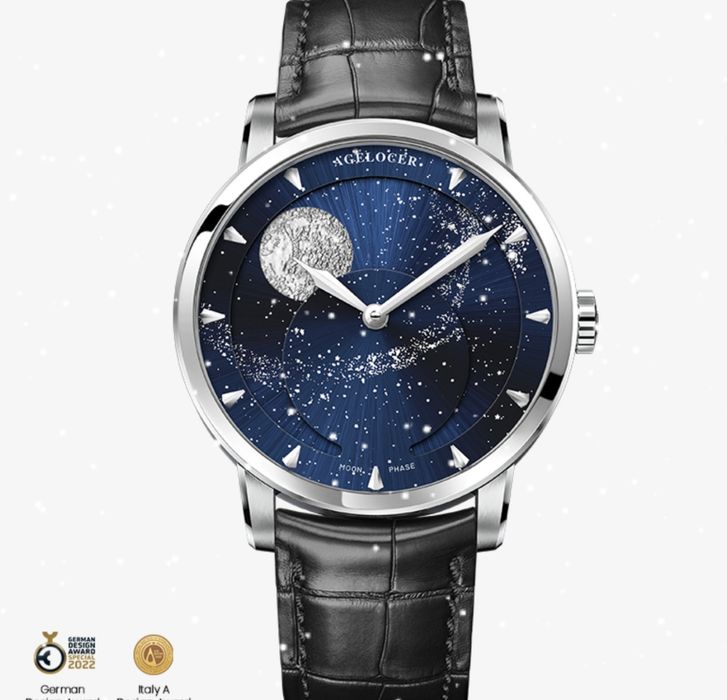 Relógio Agelocer Moon Phase automático novo