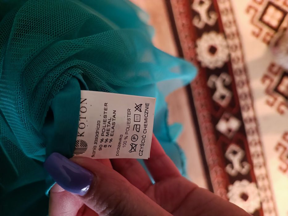 Sukienka maxi morska L