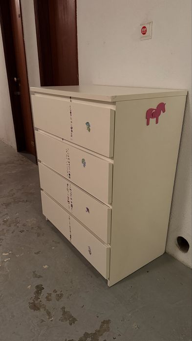 Cómoda TANGE 4 gavetas branco