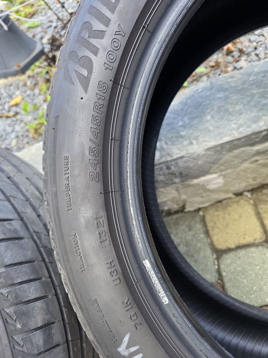 Літні шини Bridgestone 245/45 R18, 2021 рік, 4 шт