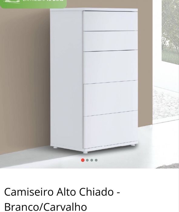 Comoda/Camiseiro 5 gavetas (branco)