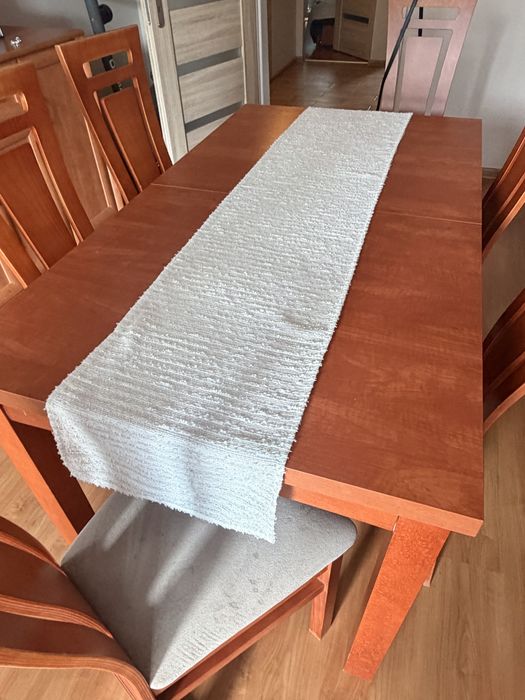 Meble zestaw komody witryna stoł i 6 krzeseł