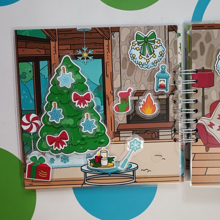 Тока бока Зимовий відпочинок альбом на липучках подарунок дитині