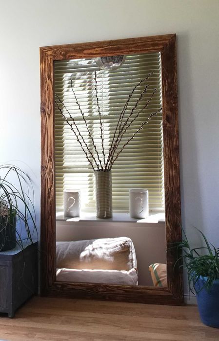 Lustro na wymiar w drewnianej ramie