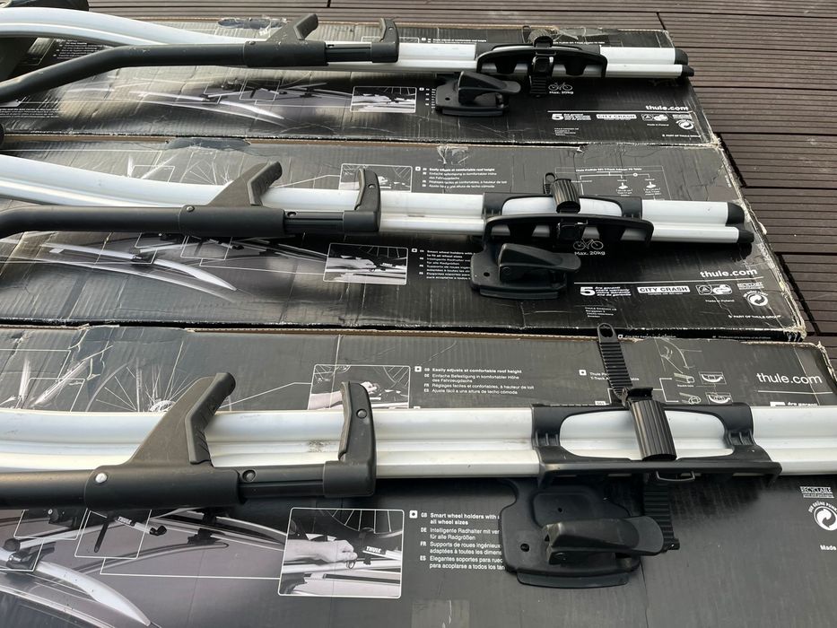 Bagażnik, uchwyt na rowery dachowy, 3 szt. Thule Proride 591