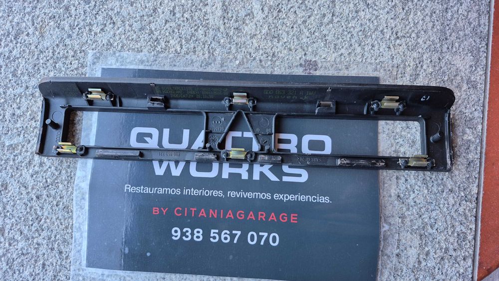 Moldura Madeira Original Consola Rádio Audi A4 B5 8D Facelift 1999 a 2001
