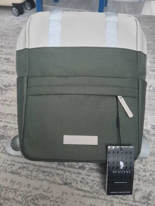 Plecak damski miejski do pracy na laptopa 14'' Puccini zielony