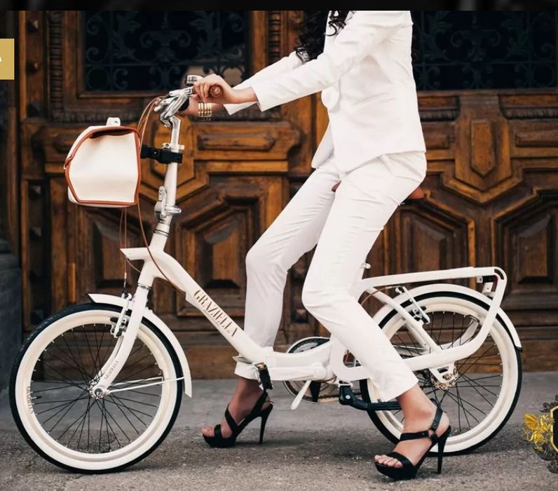 Складной велосипед Graziella Brigitte 3S white