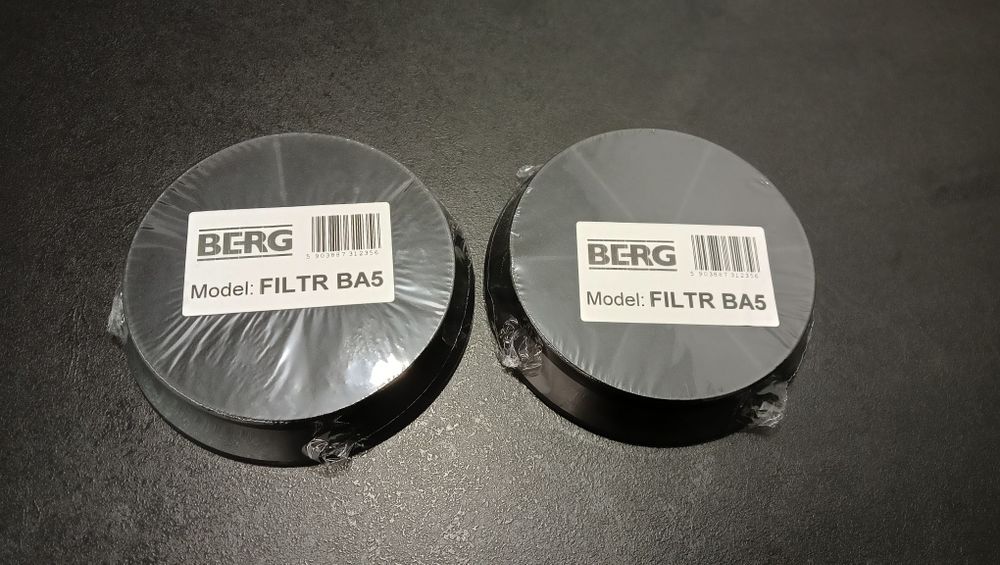 Nowe 2 filtry węglowe BERG BA5 komplet do pochłaniacza okapu