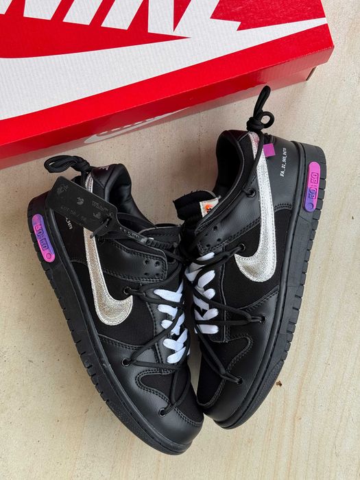 Жіночі Кросівки Nike SB Dunk Low x Off-White 50/50 36-40 (Оплата при отриманні)