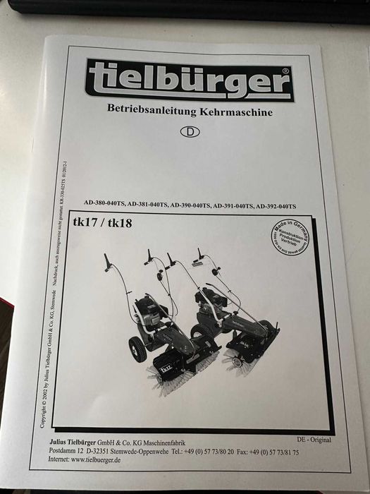 Самохідна бензинова снігоочисна машина Tielbürger TK17