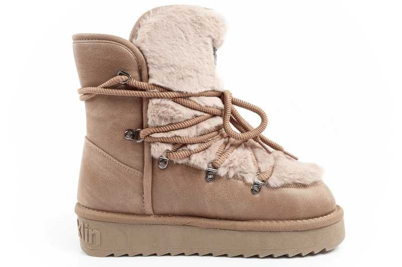 D.Franklin śniegowce damskie zimowe futerko ocieplane wysokie r. 36-41