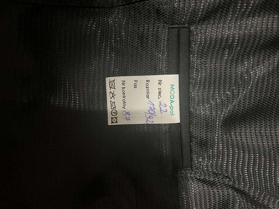 Garnitur czarny 170/92