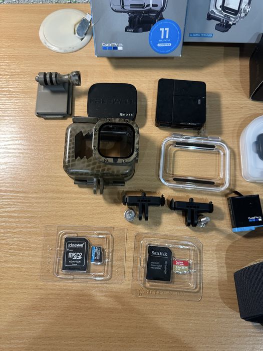 Оригінальні аксесуари Gopro Hero 1/2/3/3+/4/session/ 5//6/7/8/9/10/11/12/13