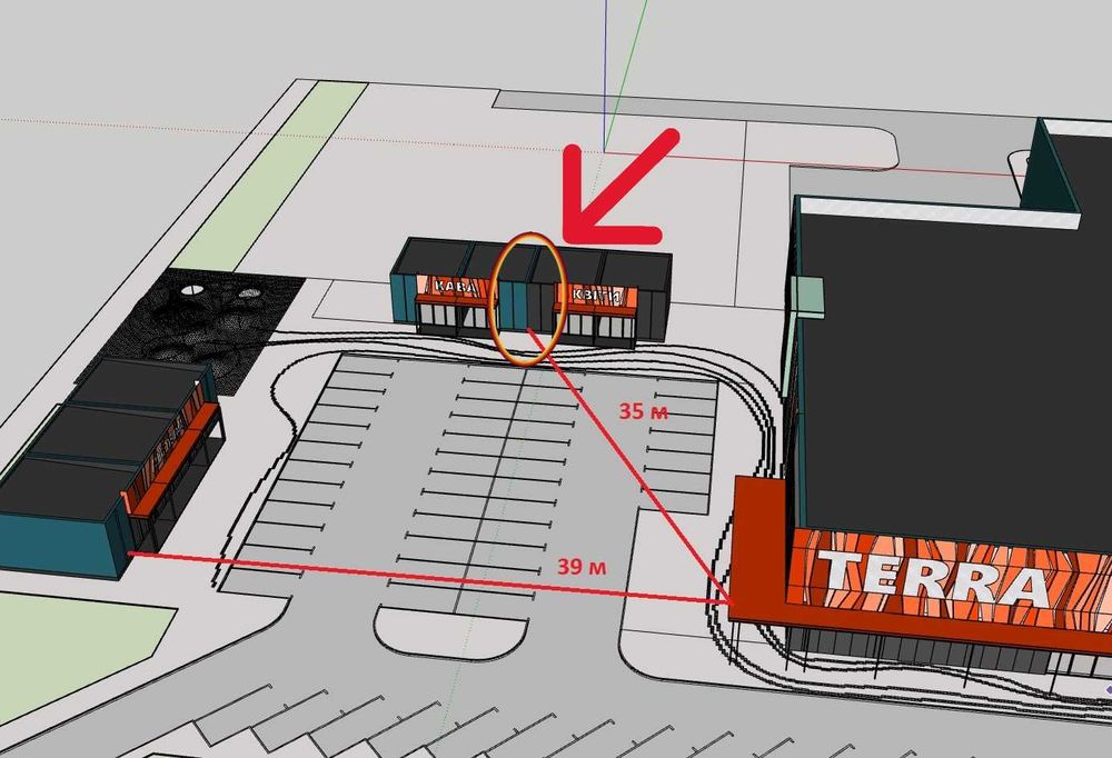 Здається приміщення 55м2 м. Кривий Ріг, ТЦ "ТЕРРА" на Чарівній 1Б