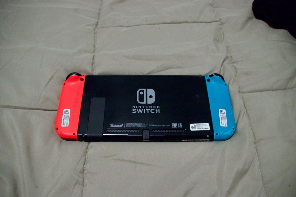 Nintendo Switch com acessórios