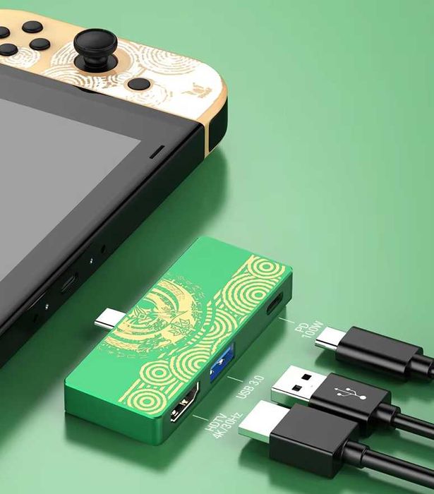 Stacja dokująca dla Nintendo Switch, adapter HDMI USB C
