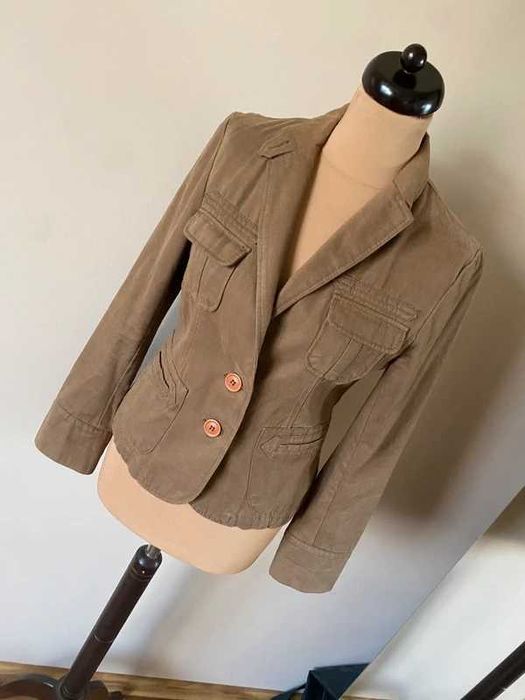 Rylko karmel braz kurtka zakiet basic marynarka xl 42 40 jakosc