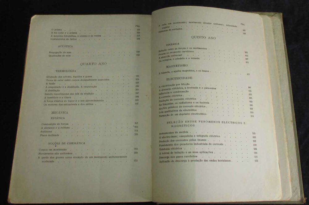 Livro Lições de Física Experimental para o 2º Ciclo dos Liceus