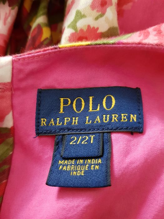 Vestido estampado Rosa_ Polo Ralp Lauren (original)