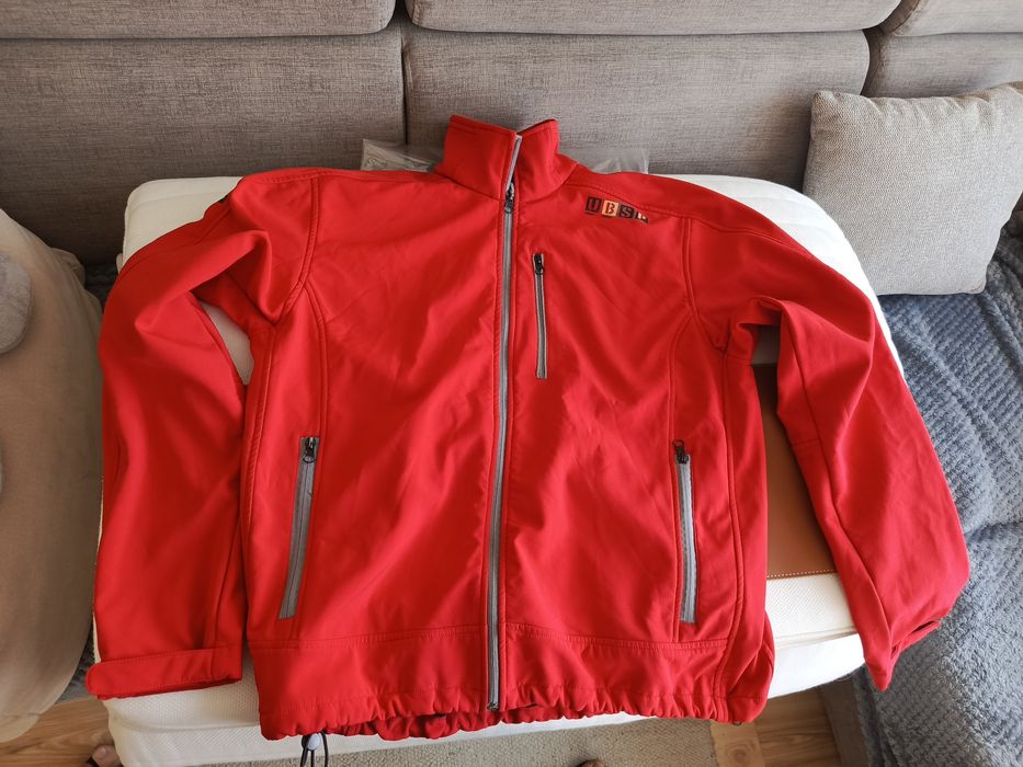 Urban sport-softshell na rower/size M/praktyczna kurtka/czerwona