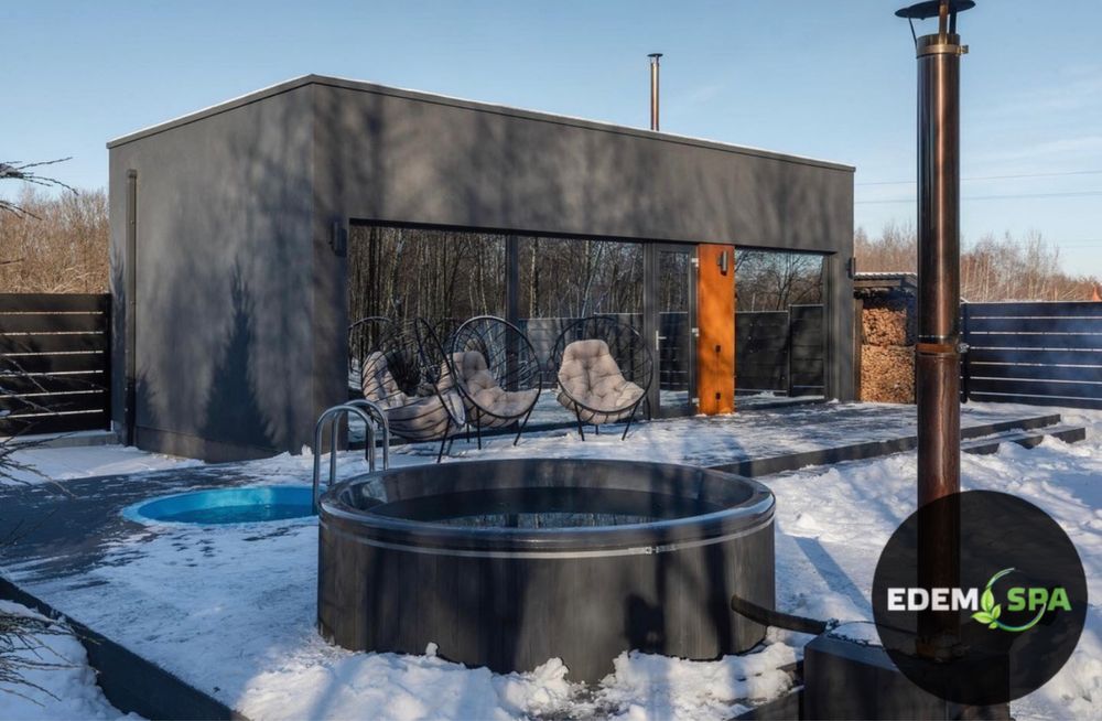 Спа купель! Виробник! Чан на дровах! Вуличне джакузі! Баня офуро!