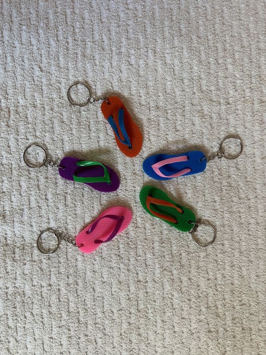 Conjunto 5 Chinelos Havaianas Porta Chaves (novo)