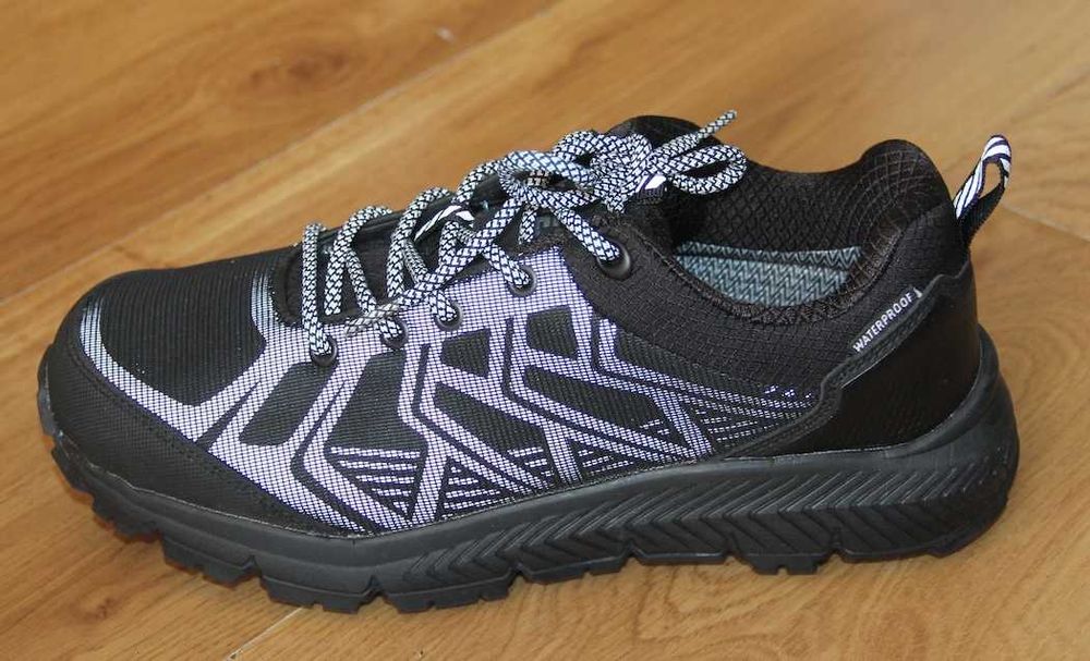 KOTE buty trekkingowe damskie sneakersy 39 40 czarne odblask alpinus