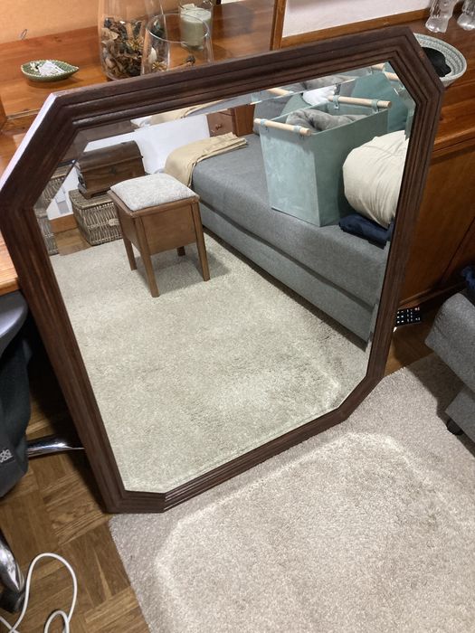 Espelho antigo mogno