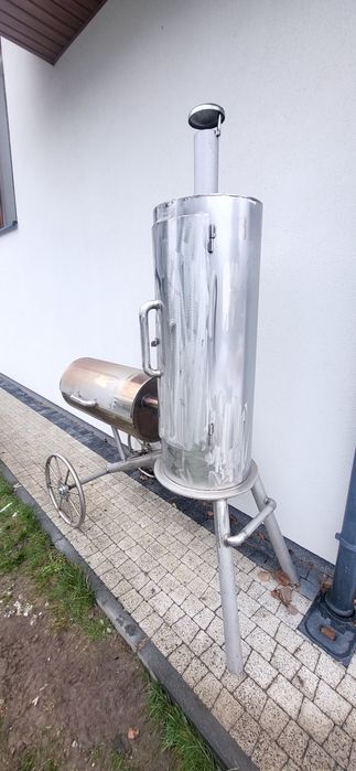 Grill ogrodowy wędzarnia stal nierdzewna