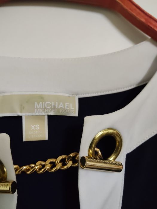 Lindo Vestido Azul Escuro Marca Michael Kors