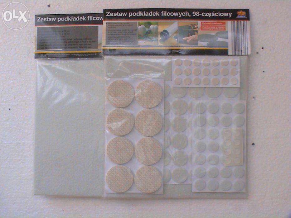 Podkładki filcowe do mebli 28 z gwoździem lub zestaw 98 szt