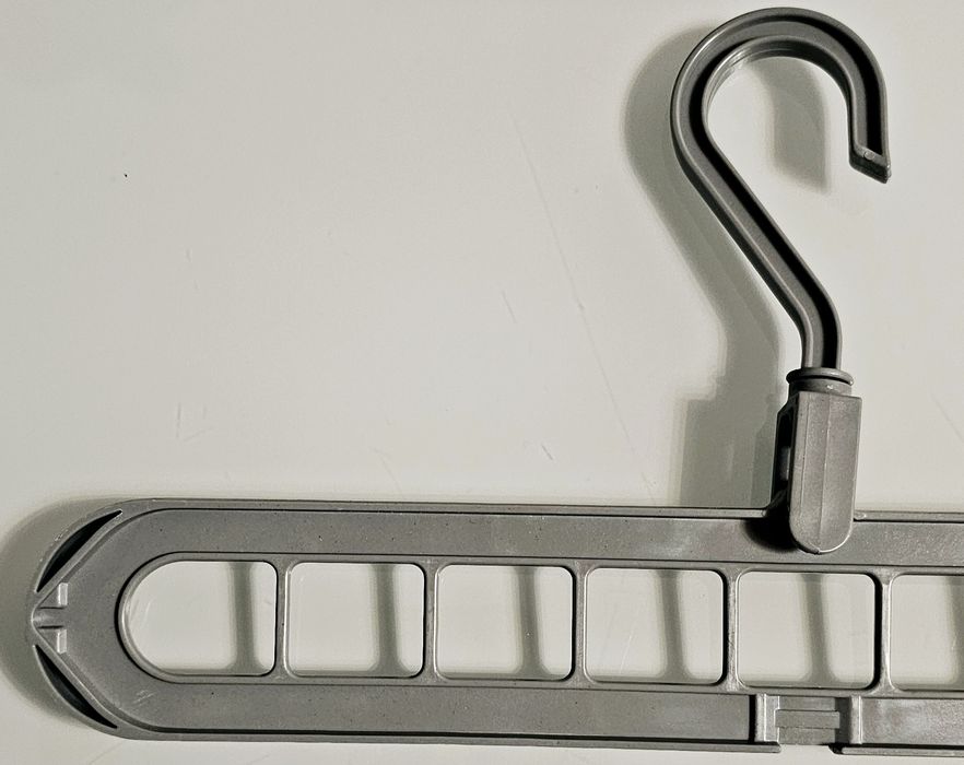 Nowy 2 x szary, funkcjonalny wieszak