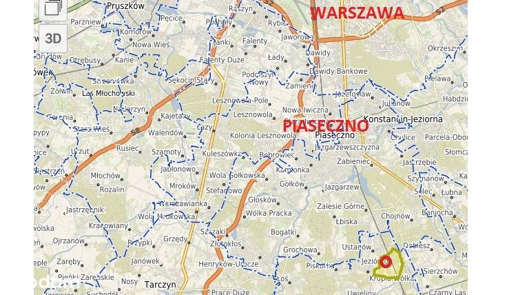 działki budowlane Jeziórko-Ustanówek ul.Piaskowa, 3x 1114 m², 1x 1270 m² - Więcej