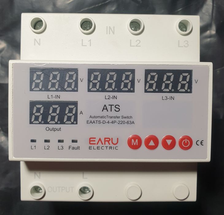 Перемикач фази Реле вибору фаз EARU 100А