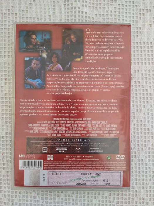 Chocolate - DVD - NOVO!