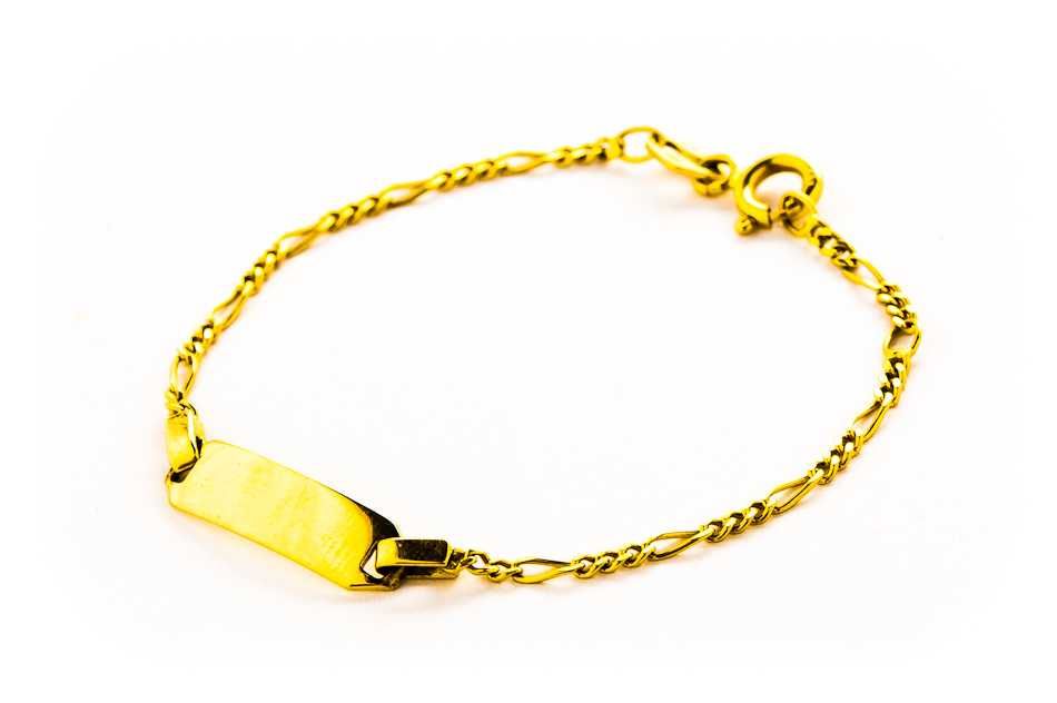 Dziecięca Złota Bransoletka - 18K - 2,44g - KRAKÓW