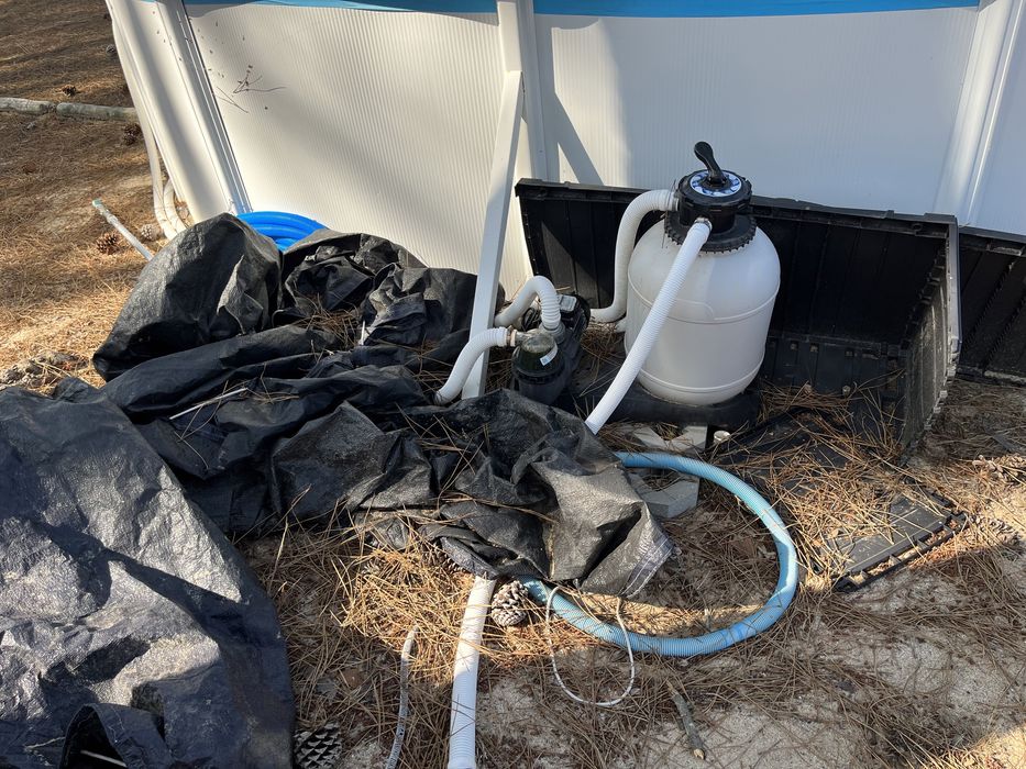 Piscina amovível 6mx3m com bomba e filtro astral