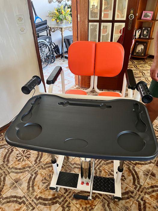 Cadeira/elevador de transferência hidráulica para idoso até 150kg