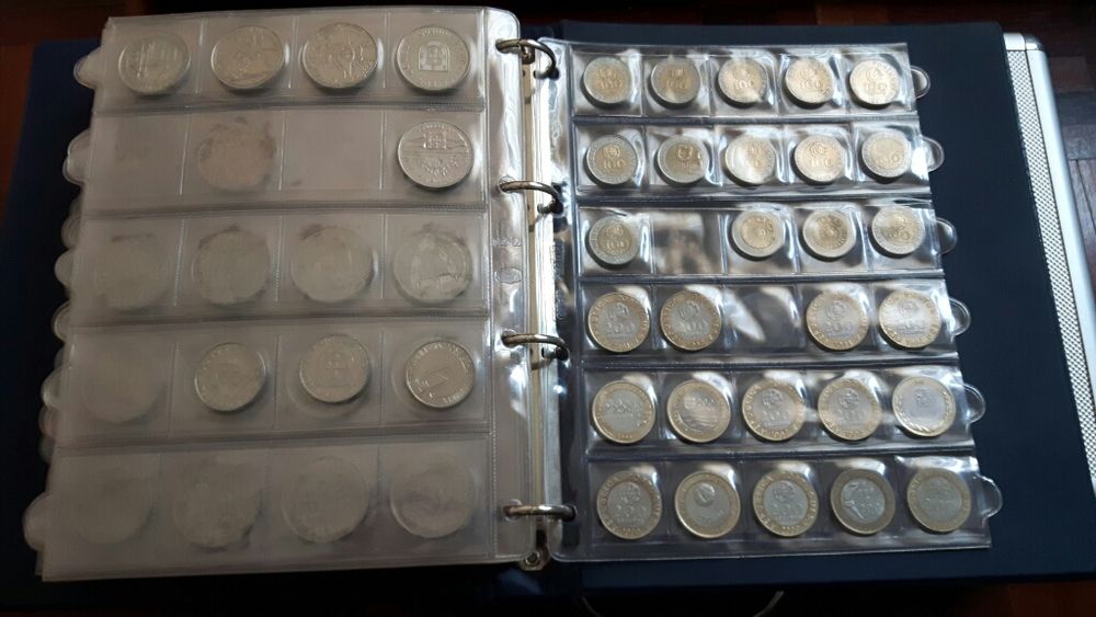 Numismática Colecção completa de moedas