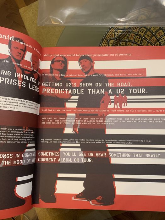 Programa U2 Vertigo Europe Tour 2005
