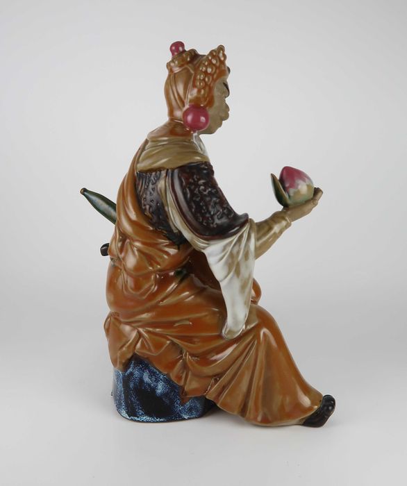 Escultura da China em argila - 26 cm
