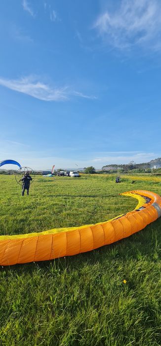Asas usadas para praticar inflados