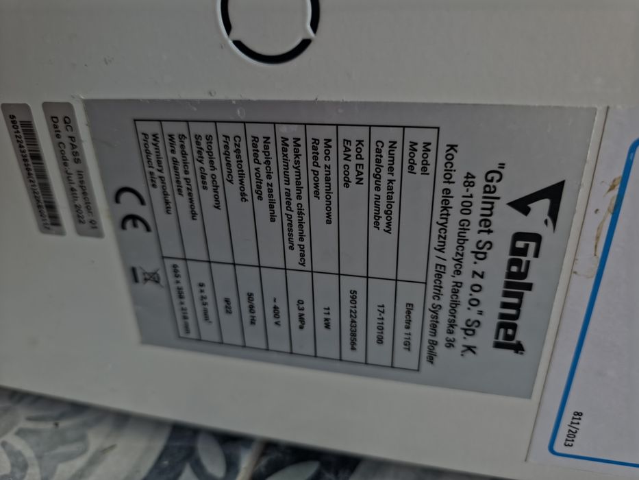 Piec Elektryczny Galmet electra 11gt