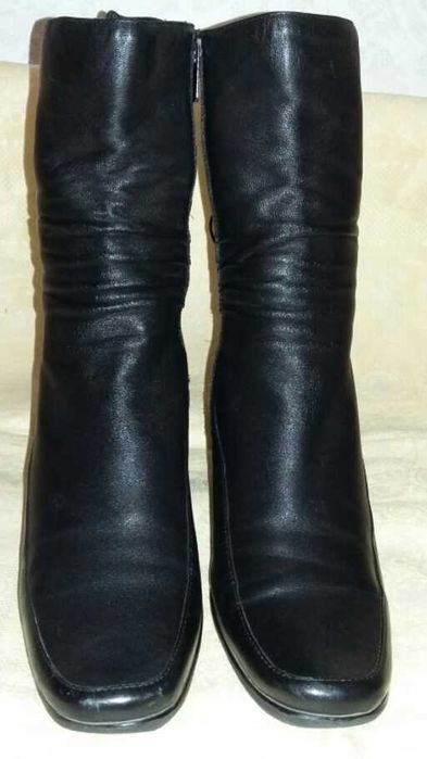 Демисезонные кожаные сапожки, ботинки