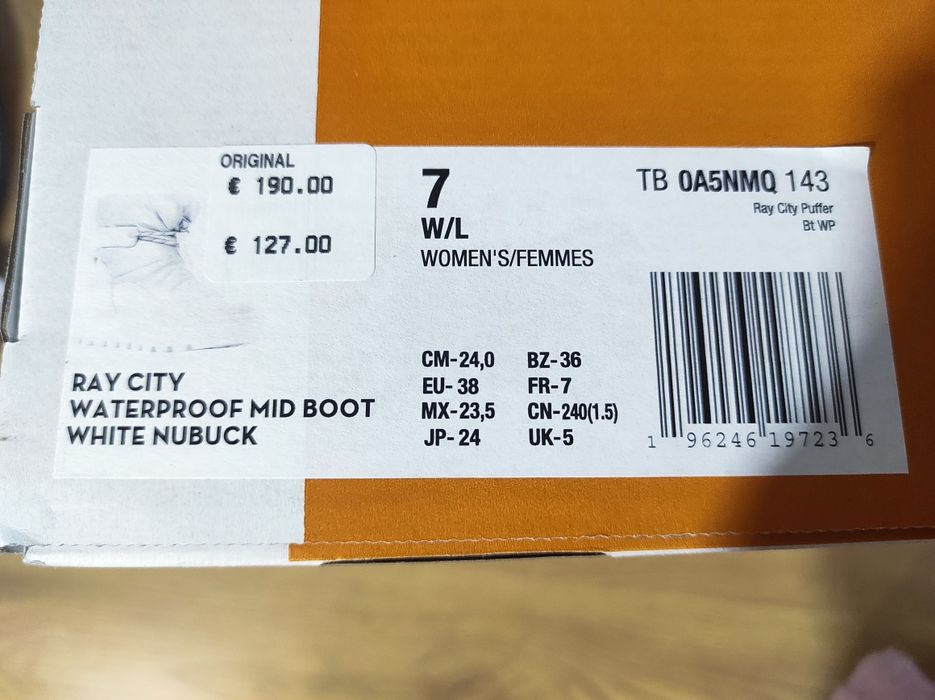 Жіночі сапоги  Timberland 
бежевий/срібний (