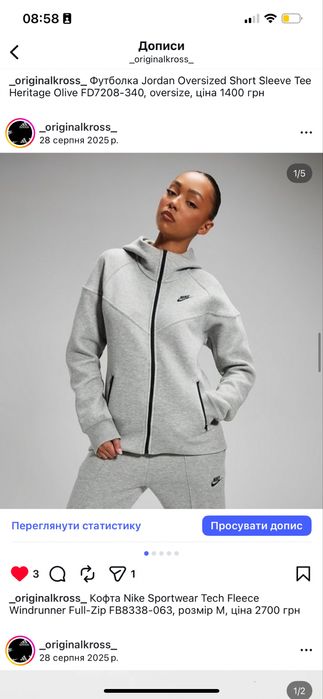 Худі nike світшот Jordan зіп худі оригінал